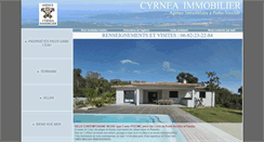 Desktop Screenshot of cyrnea-immobilier.com